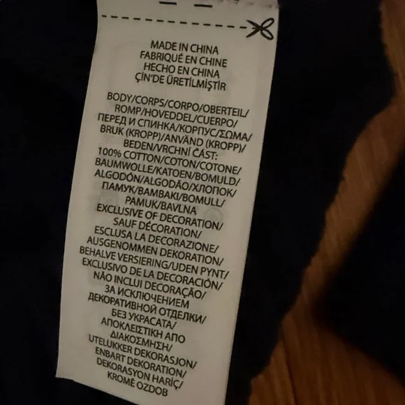 Nwt polo spell out 100% cotton sweater navy - Picture 4 of 4